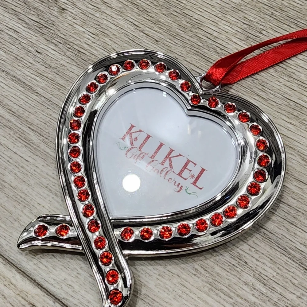New Christmas Ornament Heart Frames
